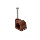 Copper Clip Closed Brown Masonry Nail